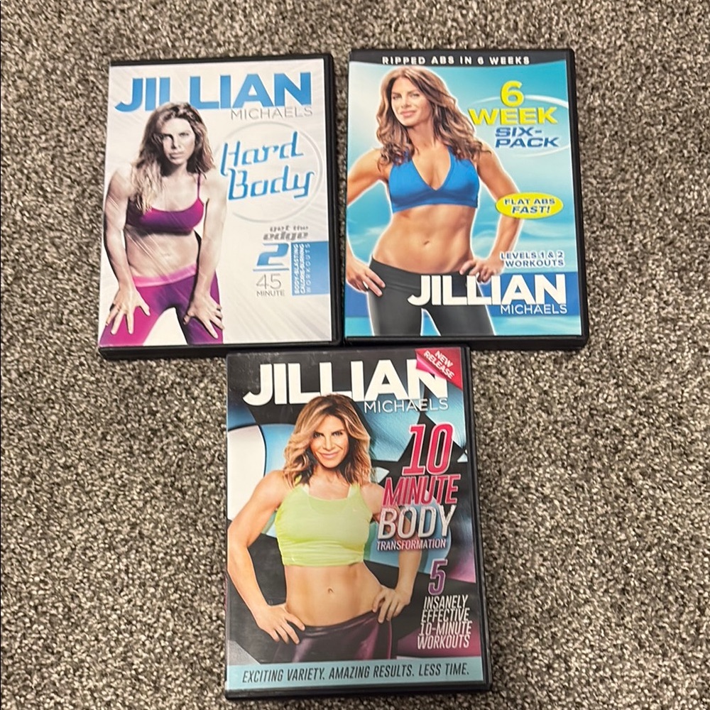 Fitness DVD Set - Blue and Yellow